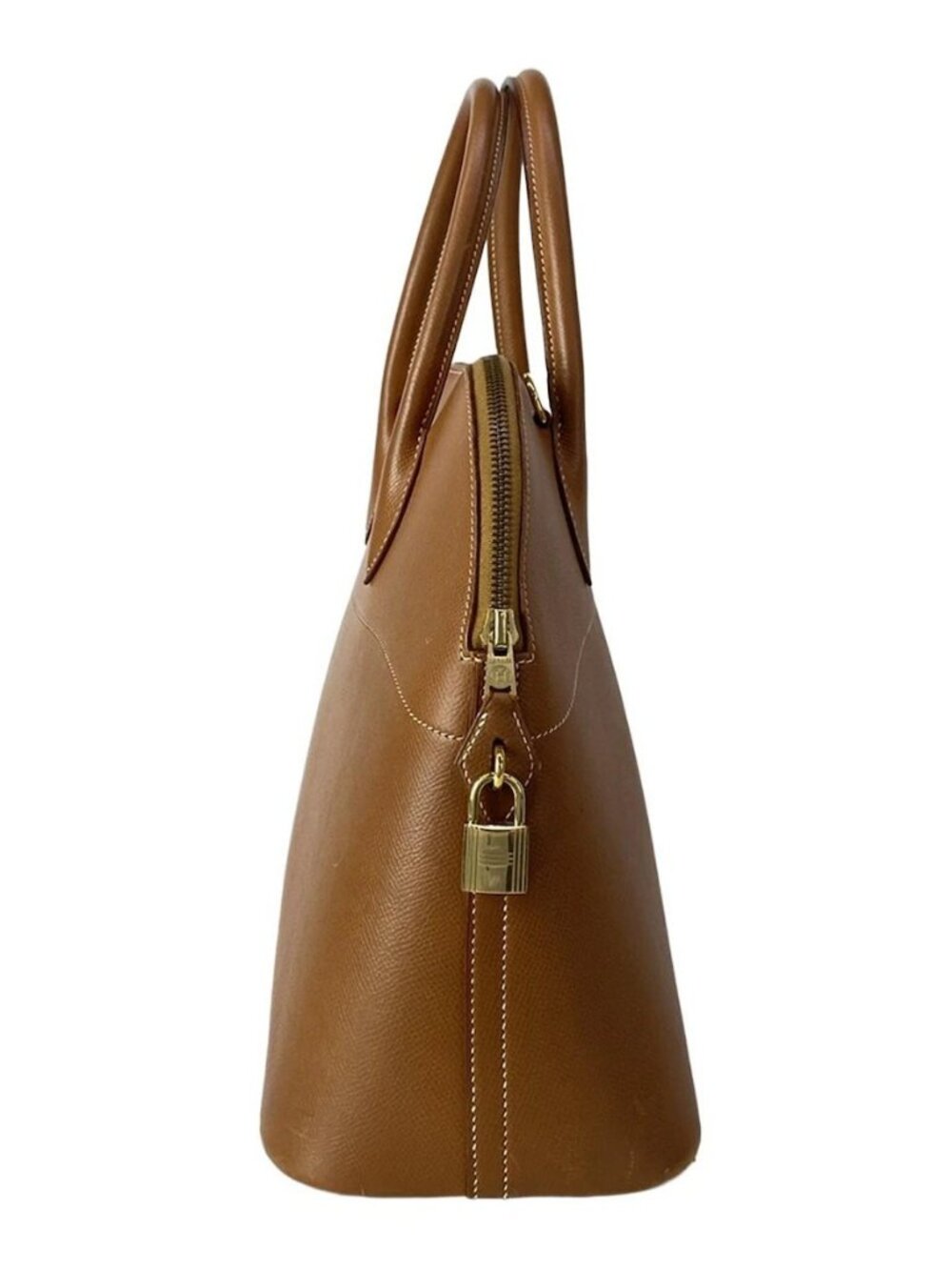 HERMES Bolide 37 - Gold Veau Graine Couchevel Circle Z Handbag - Picture 4 of 16
